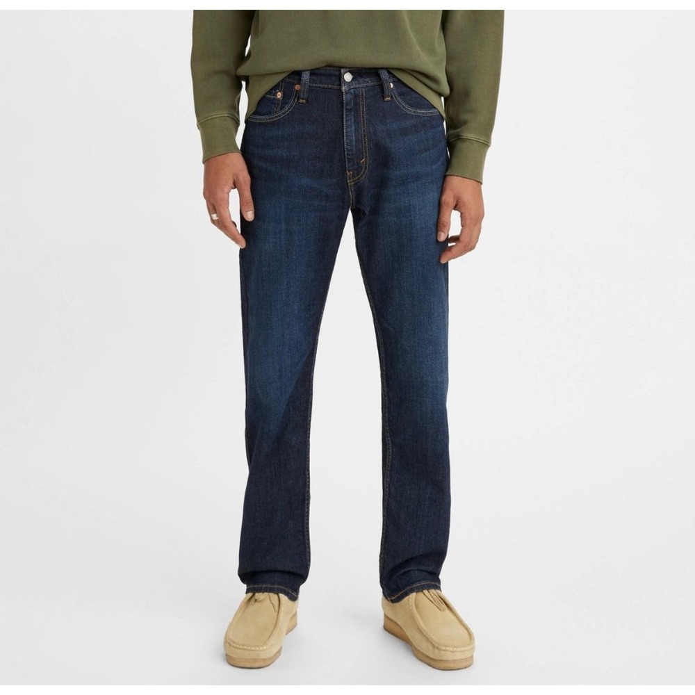 Levi Strauss Co 505‎ Mens Jeans W34 L34 Dark Wash Straight Fit Denim Pants